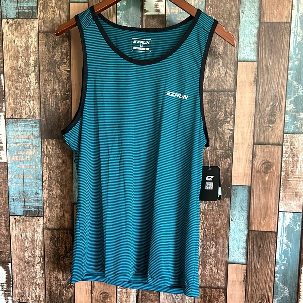 EZRUN medium striped performance tank